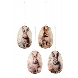 Uova decorative con conigli...
