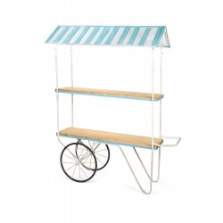 Carretto in metallo e legno