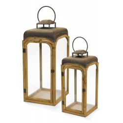 Lanterne in legno con tetto...