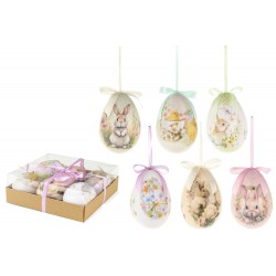 Box 6 uova decorative con...