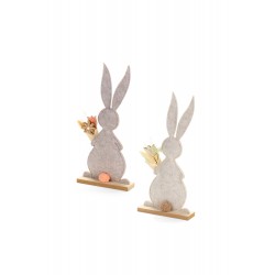 Coniglio in feltro con base...