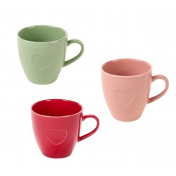 Tazza colorata con cuore