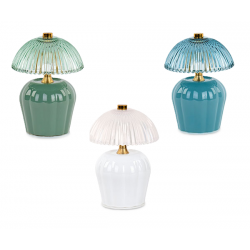 Lampada in vetro con paralume