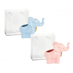 Vasetto elefantino con shopper