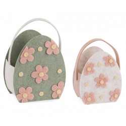 Cestini uova con fiori -...