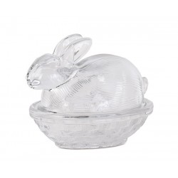 Coniglio contenitore in vetro