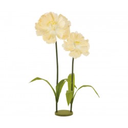 Base con 2 fiori in carta...