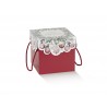 Scatola con coperchio e cordini 20x20h18 cm - 20pz