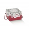 Scatola con coperchio e cordini 25x25h16 cm - 20pz