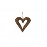 Cuore in vimini con corda piccolo