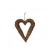 Cuore in vimini con corda grande