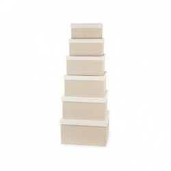 Scatole cotone beige/avorio...