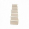 Scatole cotone beige/avorio - set di 6 - MISURA: Piccola