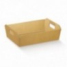 Cesto incollato colorato 35x26h7 cm - 30pz - COLORE: Seta Oro