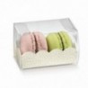 Astuccio porta macarones - 10pz - COLORE: Pelle Bianco, MISURA: A