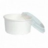 Insalatiera con coperchio - 45pz - COLORE: Bianco, MISURA: Grande