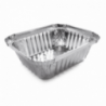 Vaschette alluminio rett. bordo a L - 100pz - MISURA: A