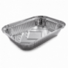 Vaschette alluminio rett. bordo a L - 100pz - MISURA: B