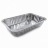 Vaschette alluminio rett. bordo a G - 100pz - MISURA: B