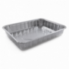 Vaschette alluminio rett. bordo a G - 100pz - MISURA: C