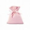 Sacchetto bomboniera in raso 10x14 cm - 12 pz - COLORE: Rosa