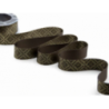Nastro Raso decorato H25mm - 10m - COLORE: Marrone