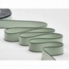 Nastro Doppio Raso bordo nero H25mm - 20m - COLORE: Verde