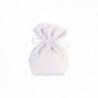 Saccoccio bomboniera con laccetti - 12 pz - COLORE: Bianco