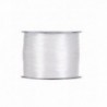 Nastro Doppio Raso H6mm - 100m - COLORE: Bianco