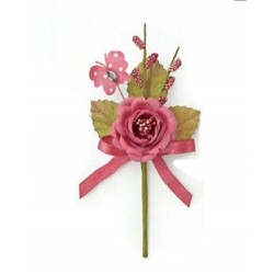 PICK ROSA C/FARFALLA  CF.12PZ.