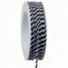 Cordoncino bicolore H3mm - 25m - COLORE: Nero