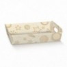 Cesto incollato colorato 40x30h12 cm - 30pz - COLORE: White Universe