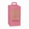 Scatola con finestra e fondo per uovo di Pasqua 21x21 - 10pz - COLORE: Fibra Fuxia