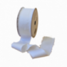 Nastro Raso con frange H40mm - 25m - COLORE: Bianco