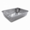 Vaschette alluminio rett. alte bordo a G - 100pz - MISURA: B