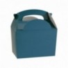 Scatola per asporto colorata con maniglia - 25pz - COLORE: Blu