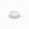 Coperchio forato per bicchiere da cappuccino - 100pz - COLORE: Bianco