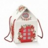 Casetta con cordino 20x20h18 cm - 10pz - COLORE: White House