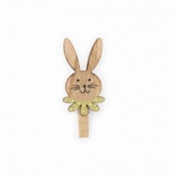 Clip coniglio in legno -...