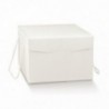 Scatola segreto con cordini 24,5x24,5h18 cm - 30pz - COLORE: Fibra Bianco