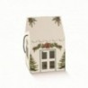Scatola maison con cordino 20x20h18 cm - 10pz - COLORE: Pini Verdi Bianco