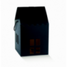 Scatola maison con cordino 20x20h18 cm - 10pz - COLORE: Seta Nero