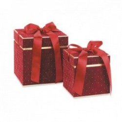 Set di 2 scatole quadrate...