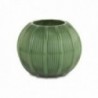 Vaso plissè in vetro verde scuro - MISURA: Grande