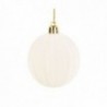 Sfera floccata a spicchi da appendere Ø10 - 6pz - COLORE: Avorio