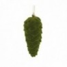 Pigna floccata verde da appendere - 12pz - MISURA: Piccola