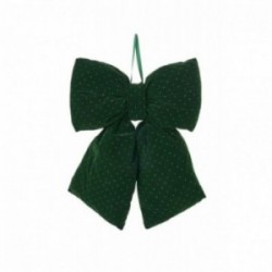 Fiocco in velluto verde con...