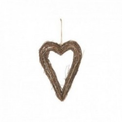Cuore con rattan naturale -...