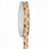 Nastro autunnale foglie colorate H15mm - 18m - COLORE: Arancione