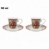Tazze con Babbo Natale vintage - Set di 2 - MISURA: Piccola